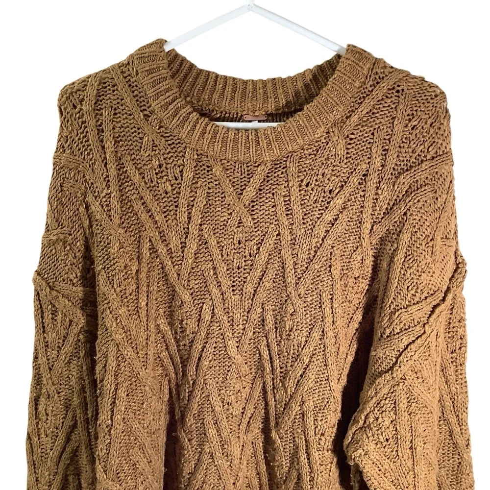 Free People Cable Chunky Knit Sweater